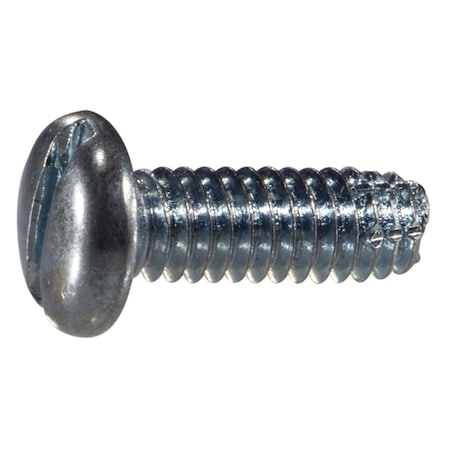Midwest Fastener Thread Cutting Screw, #8 x 1/2 in, Zinc Plated Steel Pan Head Slotted Drive, 36 PK 61505